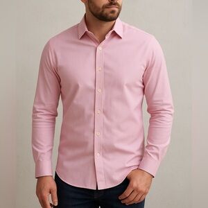 Mr. Turk longsleeve button down dress shirt in pink - X nwt
